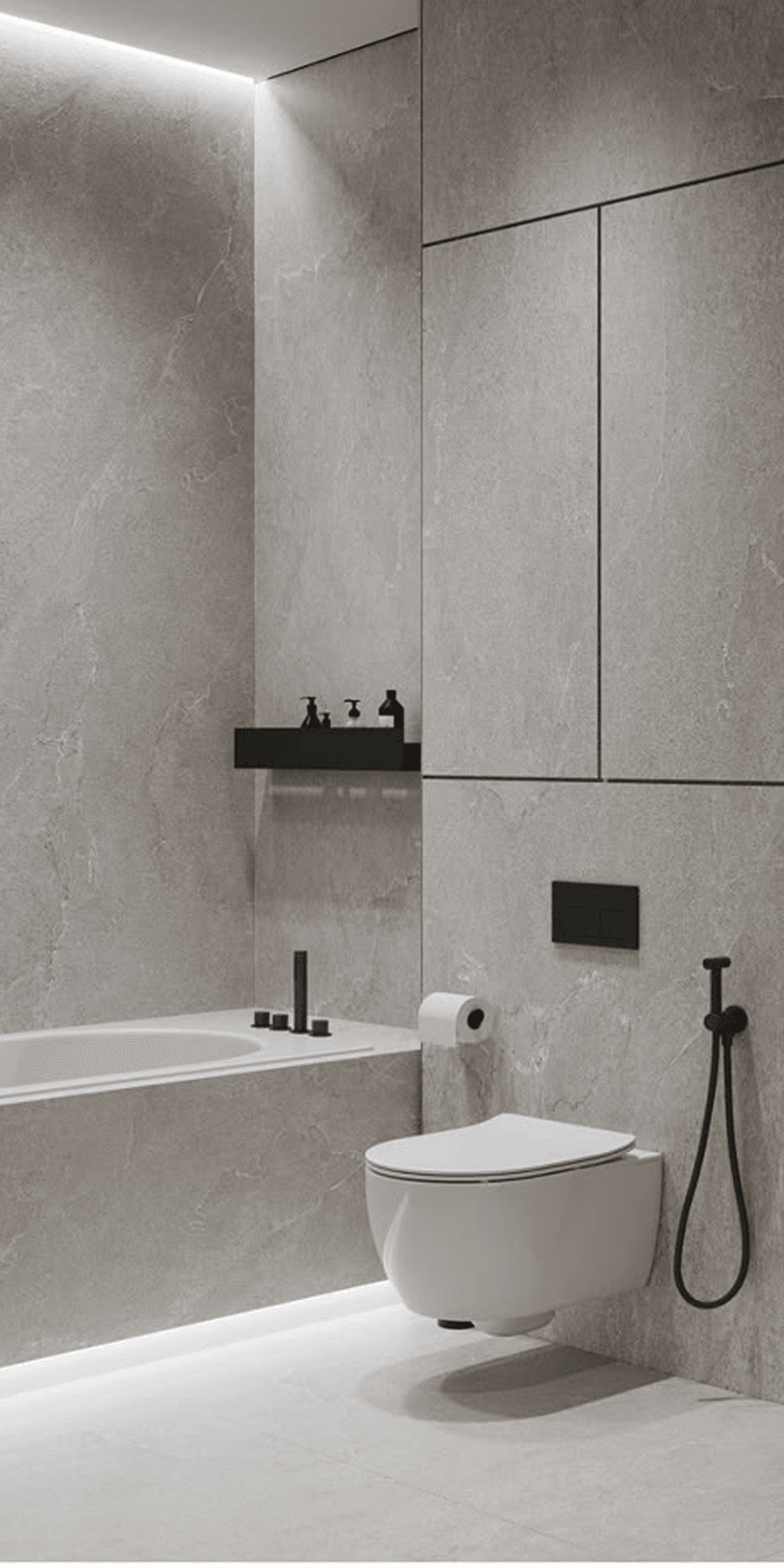 Modern minimalist interior with wooden flooring and white walls