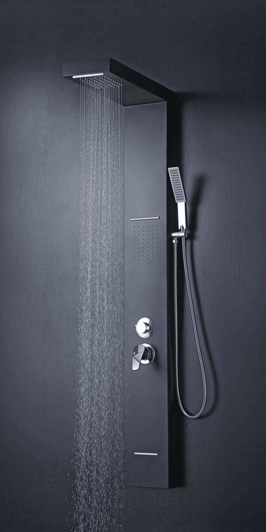 Contemporary white interior with neutral tiled flooring